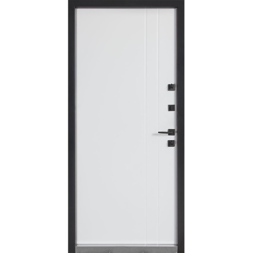 Булат Котедж, модель 710/265. Колір: Metalic anthracite/Вулична Білий атласний