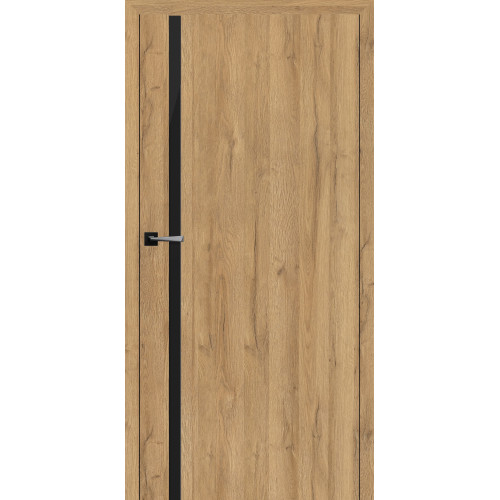 Двері міжкімнатні HYGGE ARVIKA Baldur (чорний торець полотна) Oak Grand Premium, 795x2000