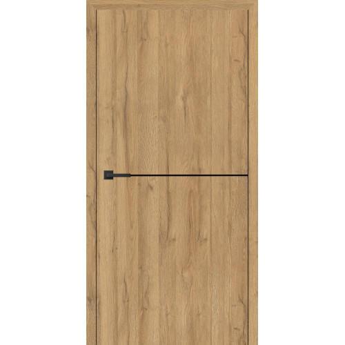 Двері міжкімнатні HYGGE ARVIKA Eris LUX (чорний торець полотна) Oak Grand Premium, 795x2000