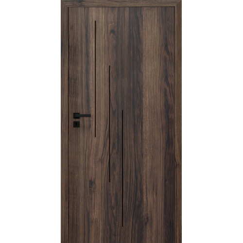 Двері міжкімнатні HYGGE Plato Line 1 Dark Catania, 800x2000