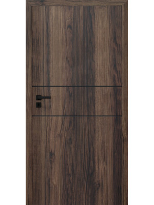 Двері міжкімнатні HYGGE Plato Line 2 Dark Catania, 700x2000