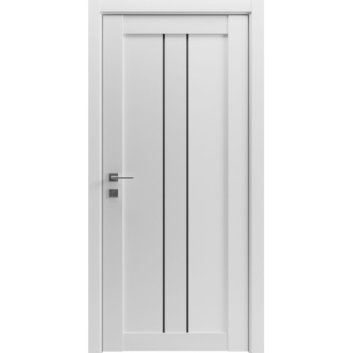 Двері міжкімнатні RODOS GRAND LUX 1 BLK /Білий матовий/, 800x2000