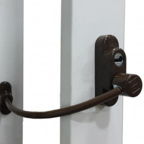 Дитячий замок на вікна Penkid Safety Lock з тросом, коричневий