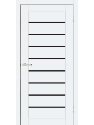 Двері міжкімнатні DOORS Smart С018 BG Емаліт білий (ПВХ), 600x2000