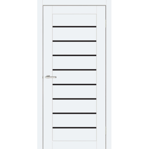 Двері міжкімнатні DOORS Smart С018 BG Емаліт білий (ПВХ), 600x2000