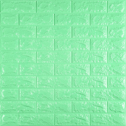 3D панель самоклеющаяся 700x770x7мм кирпич Мятный (012-7) SW-00000050