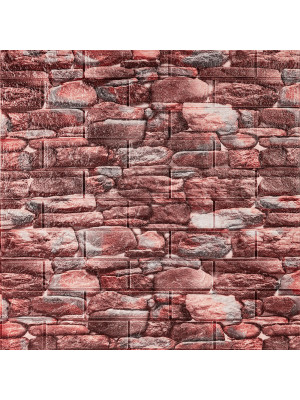 Самоклеящаяся декоративная 3D панель 700х770х5мм Матовый камень (060M) SW-00000635