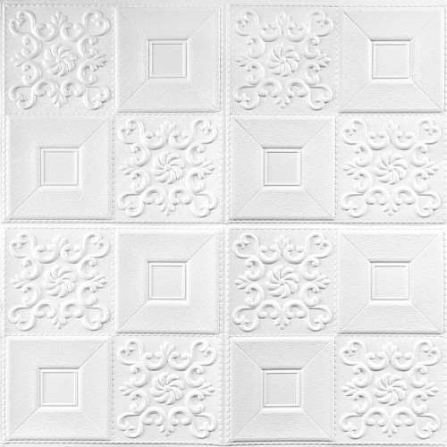 Самоклеющаяся декоративная потолочно-стеновая 3D панель фигуры 700x700x5мм (114) SW-00000006