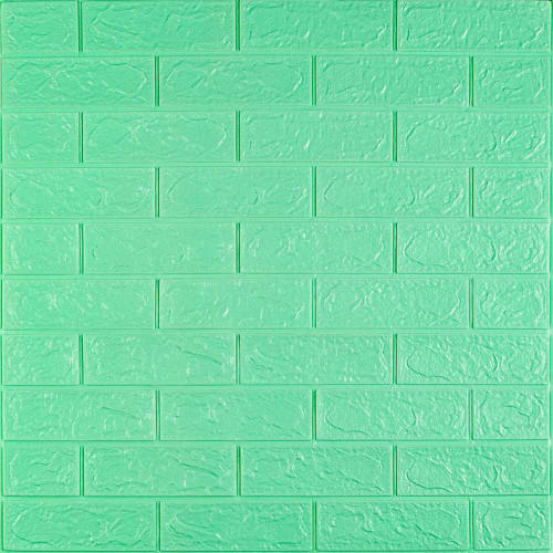 3D панель самоклеющаяся 700x770x3мм кирпич Мята (012-3) SW-00000233