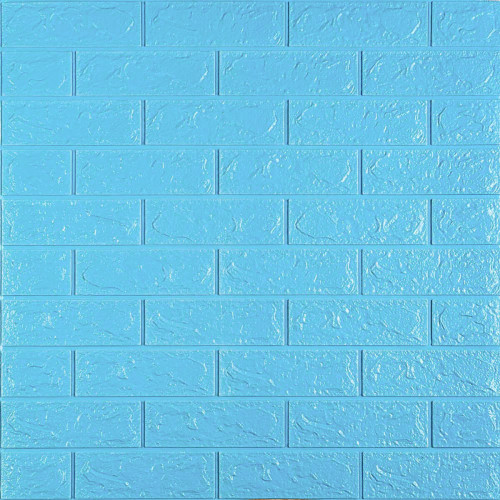 3D панель самоклеющаяся 700x770x5мм кирпич Голубой (005-5) SW-00000297