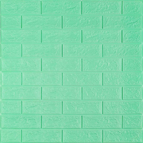 3D панель самоклеющаяся 700x770x5мм кирпич Мята (012-5) SW-00000148