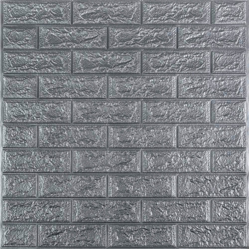R017-2 Панель стеновая в рулоне 3D 700х3080х2мм Серый Кирпич (D) SW-00002535
