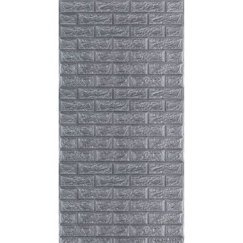 R017-2 Панель стеновая в рулоне 3D 700х3080х2мм Серый Кирпич (D) SW-00002535