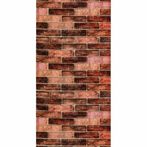 R179-2-3 Панель стеновая в рулоне 3D 700мм*3,08м*2мм BROWN (кирпич) (D) SW-00002537