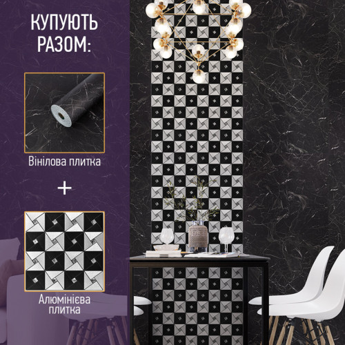 Самоклеящаяся виниловая плитка в рулоне 600х3000х2мм Глянец SW-00002060