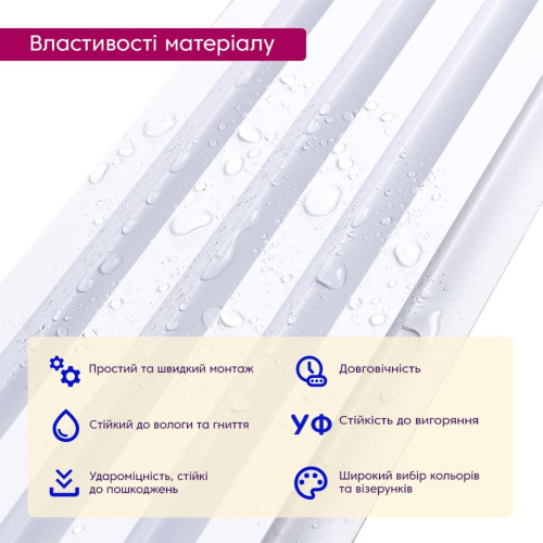 Рейка декоративная WPC стеновая 3000х165х23мм Перламутр SW-00001533