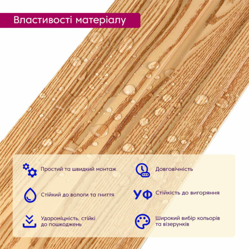 Рейка декоративная WPC стеновая 3000х150х9мм Сосна SW-00001867