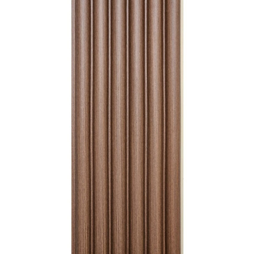 Рейка декоративная WPC круглая стеновая 3000х152х15мм Каштан SW-00001872